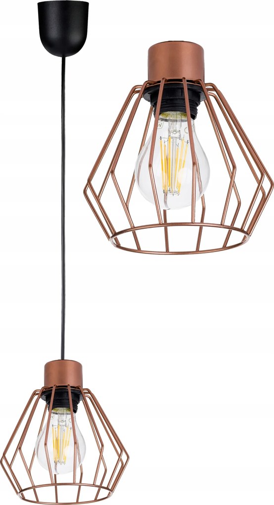 Függő lámpa túlnyúló mennyezeti csillár loft gyémánt 1