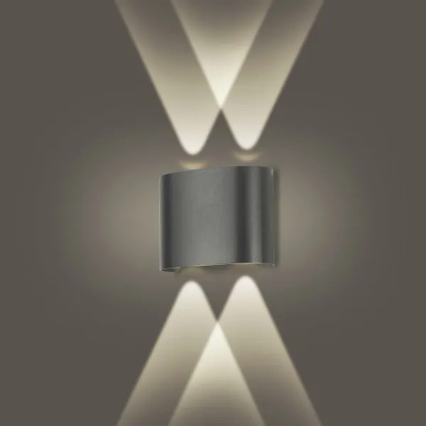 Brilagi - FLAREBOX LED kültéri fali lámpa LED/4W/230V, antracit, IP65