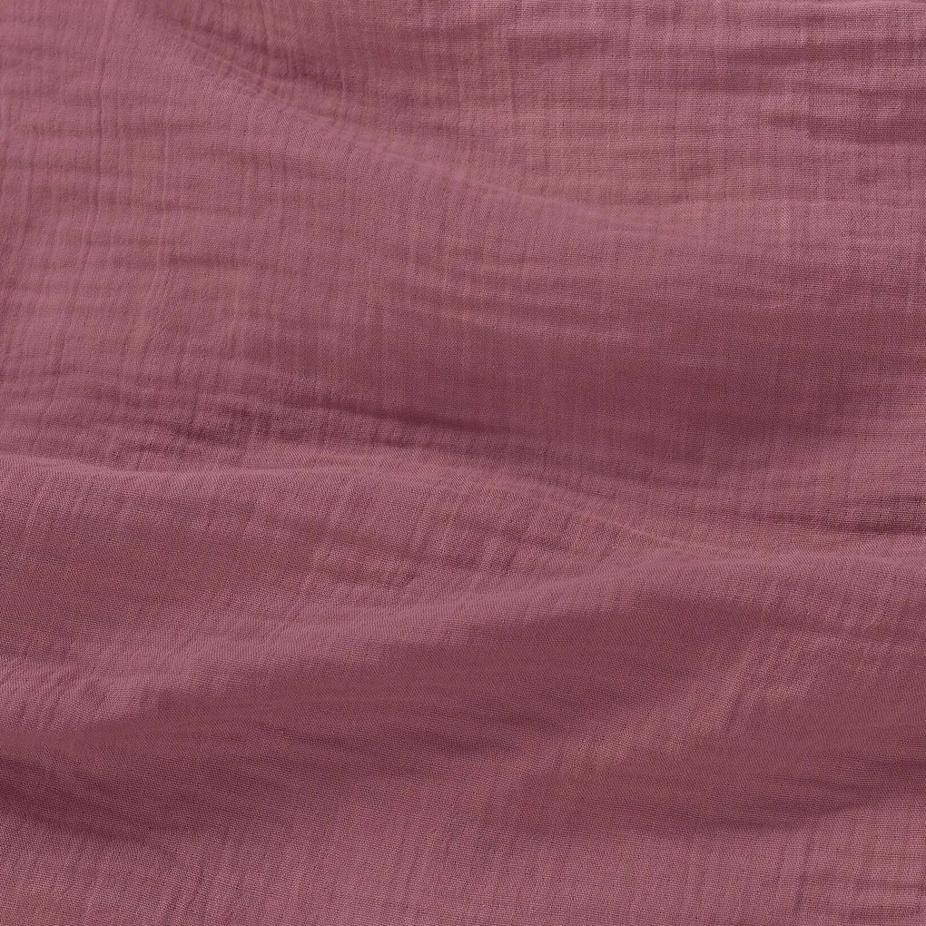 Goldea muszlin ágyneműhuzat – pasztell borvörös 140 x 200 és 70 x 90 cm