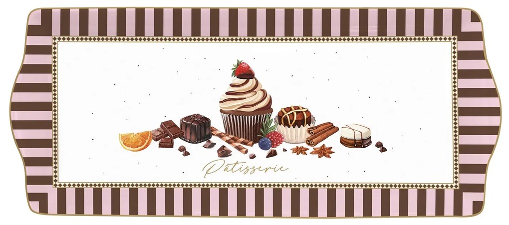 Porcelán kínáló tálca 35x15 cm Sweet Moments