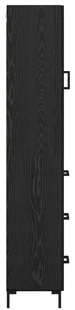 Magasfiú fiókkal Fekete tölgy 34,5 x 34 x 180 cm Faanyag