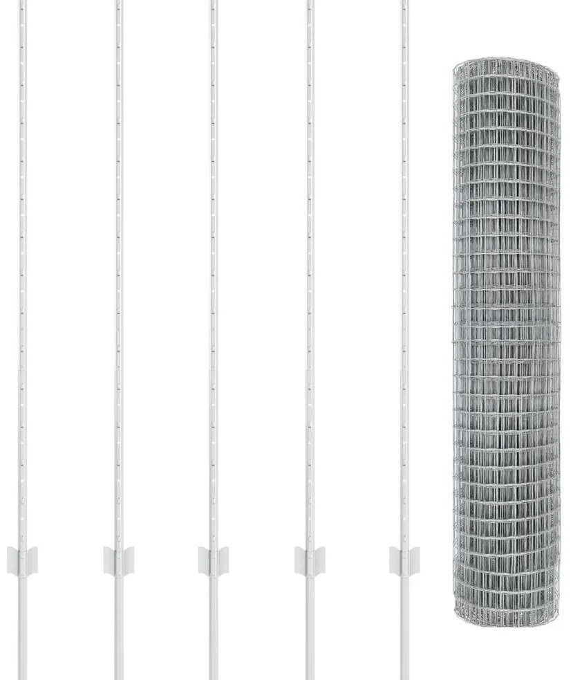 Euro kerítés szett 2 darab Horganyzott acél 10 x 1,4 m