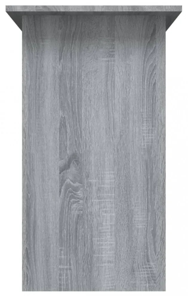 szürke sonoma színű szerelt fa íróasztal 80 x 45 x 74 cm