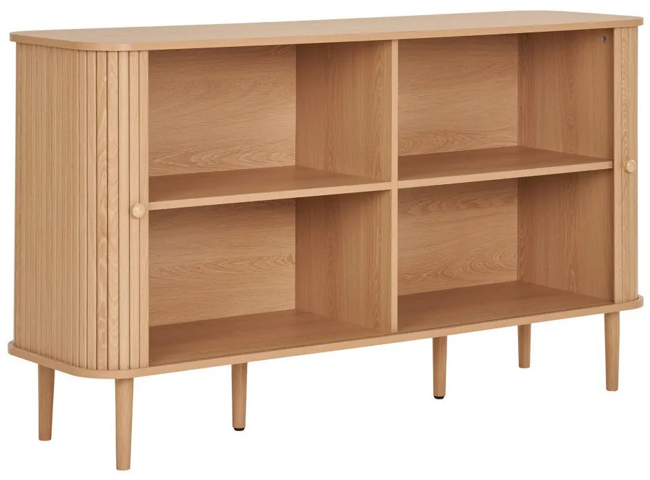 Nikko szekrény, 2 ajtó, natúr, 140x40x79 cm