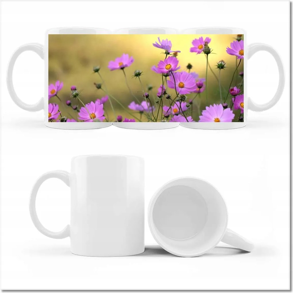 Fotó bögre Finom virágok a réten