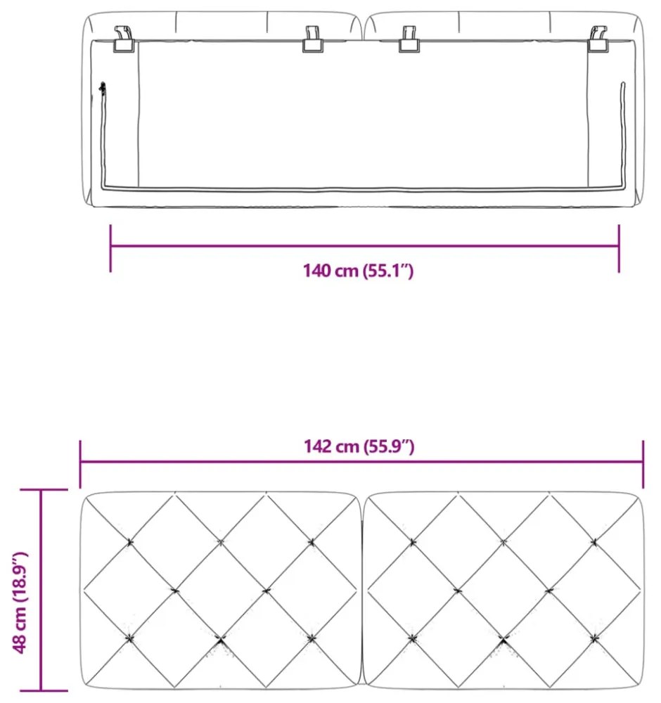 sötétzöld bársony fejtámla párna 140 cm