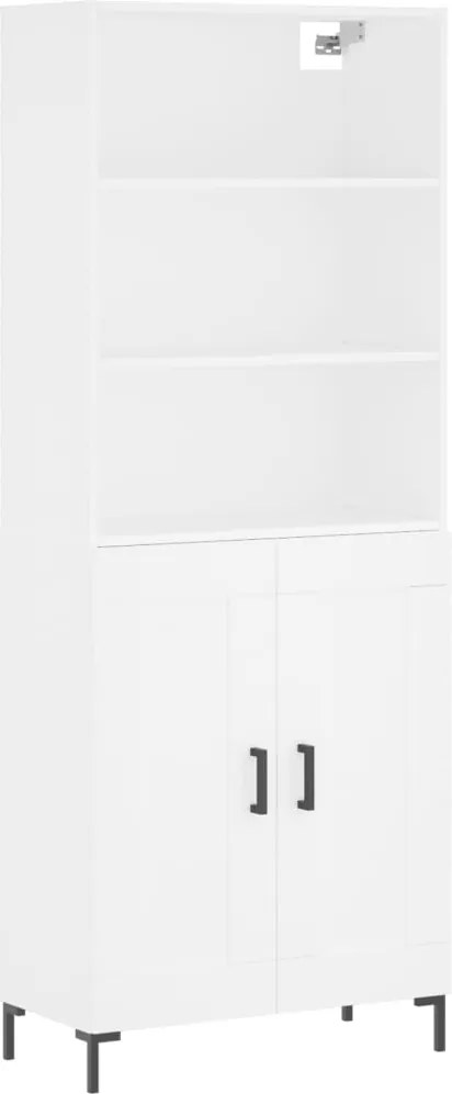 vidaXL fehér szerelt fa magasszekrény 69,5 x 34 x 180 cm