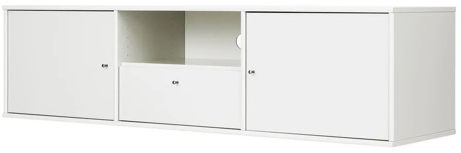 Fehér TV-állvány 161x42 cm Mistral – Hammel Furniture