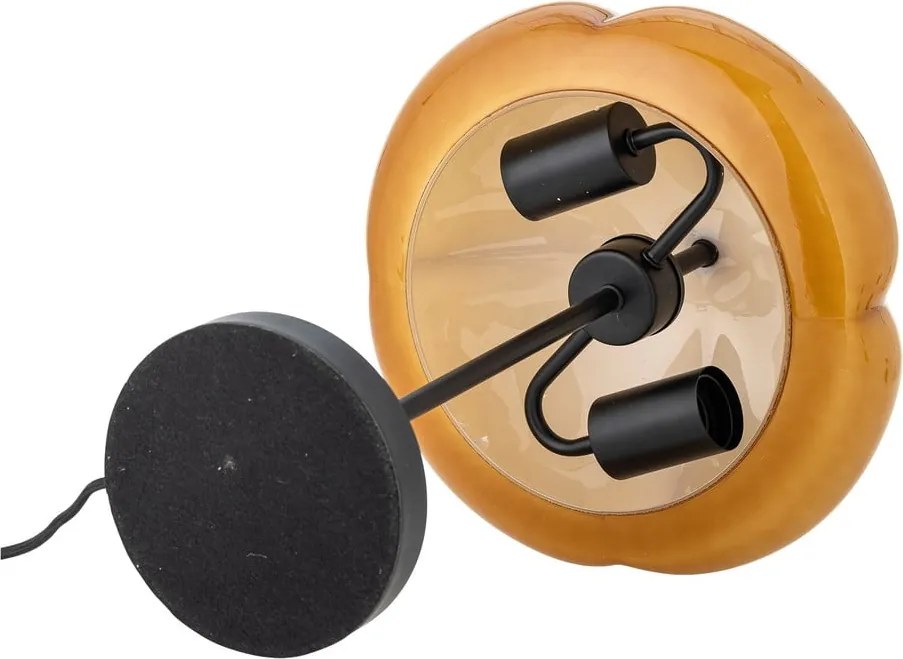 Okkersárga asztali lámpa üveg búrával (magasság 46,5 cm) Kinoko – Bloomingville