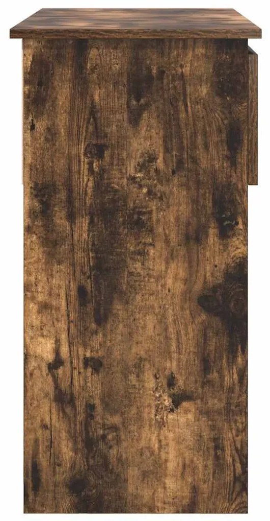 füstös tölgy színű konzolasztal fiókokkal 85,5x38,5x74,5 cm