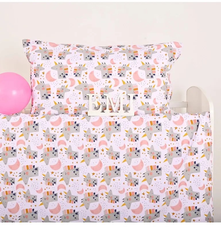 EMI Unikornis gyermek ágyneműhuzat, Gyerekgarnitúra 90x130 + 45x65