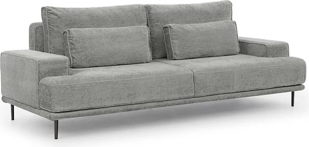 Nicole kanapé - szürke Perfect Harmony 85 chenille / fekete lábak