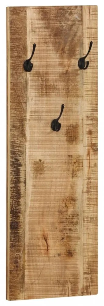 2 db falra szerelhető tömör mangófa fogas 36 x 110 x 3 cm