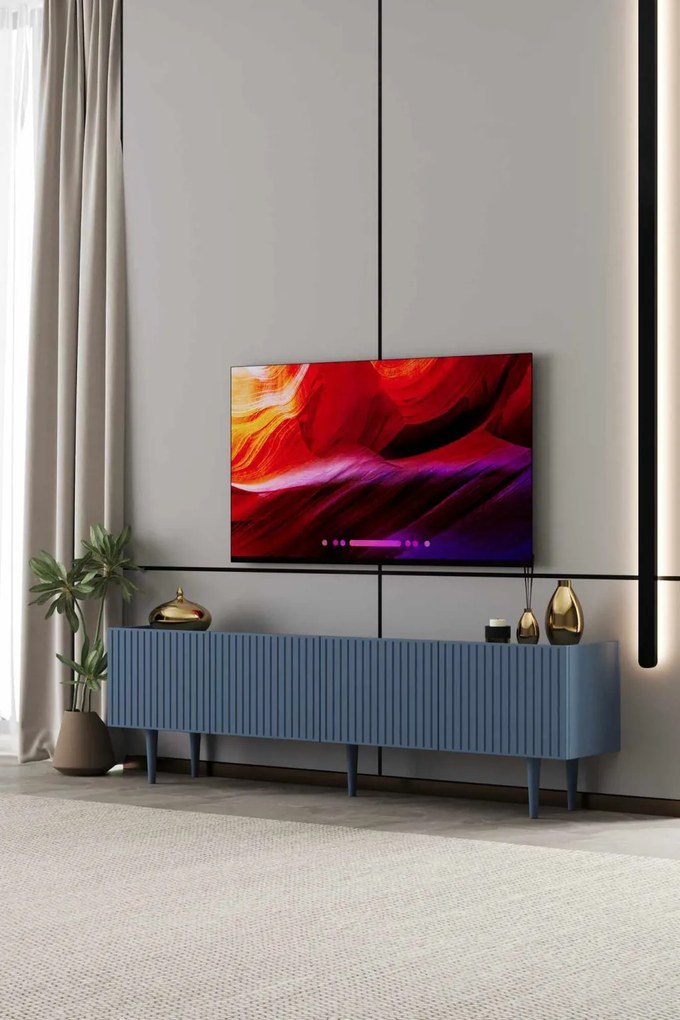Capella TV-állvány, kék, 160 cm