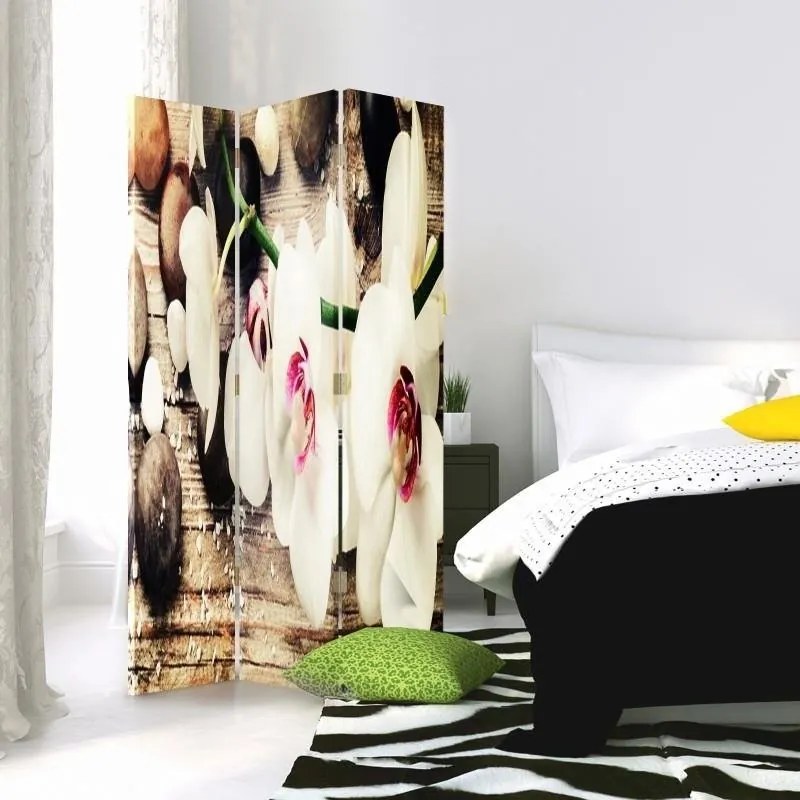 Gario Paraván Diszkrét orchidea bájjal Méret: 145 x 170 cm, Kivitelezés: Klasszikus paraván