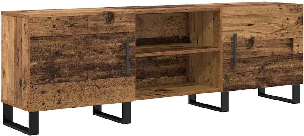 vidaXL TV szekrény Öreg fa 150 x 30 x 50 cm Faanyag