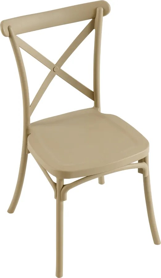 Rakásolható szék, szürkésbarna, SAVITA