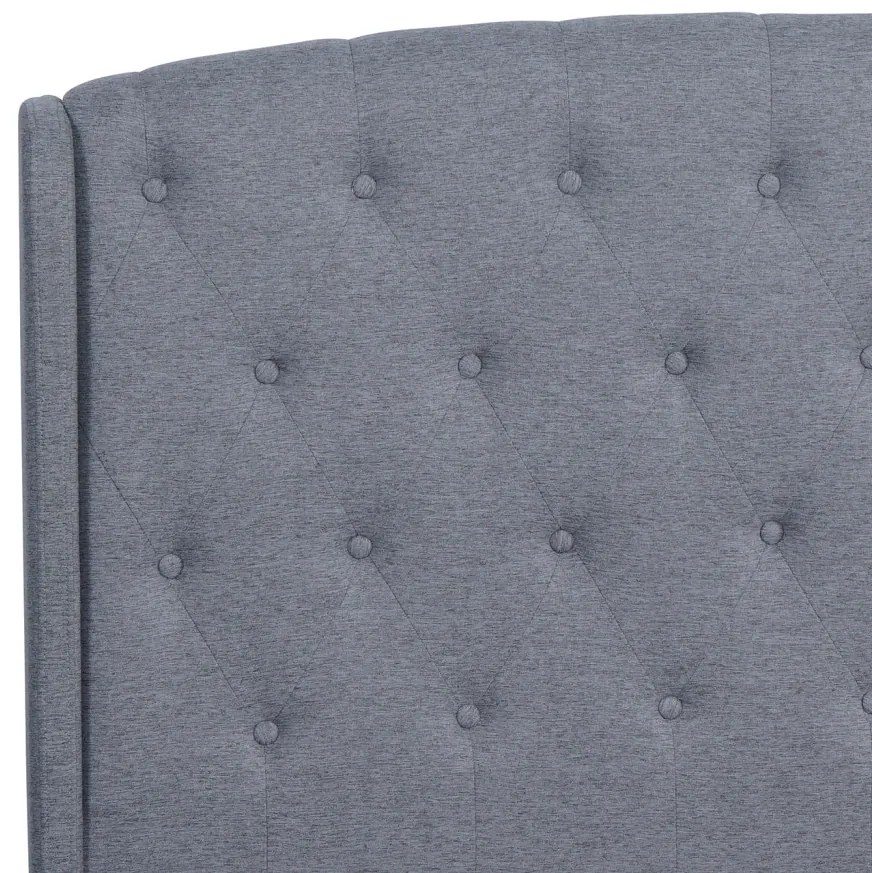 Szürke Kárpitozott Ágykeret 140x200 ANGELO