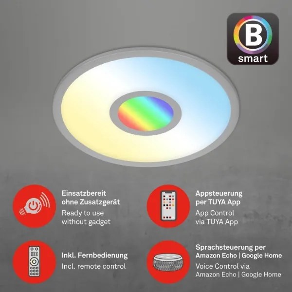 Brilo -LED RGB Dimmelhető mennyezeti lámpa CENTRO LED/24W/230V Wi-Fi Tuya + távirányító
