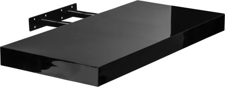 Fali polc STILISTA® Volato 80 cm fekete fényes
