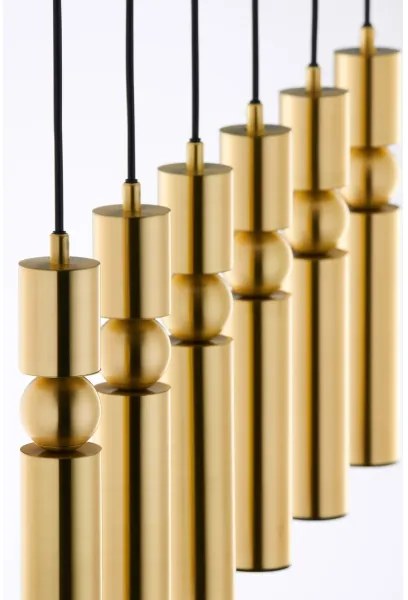 Jupiter 2011 - Csillár zsinóron ALAS 6xGU10/10W/230V arany