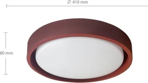 Brilagi - fényerőszabályozható LED lámpatest MATTEO LED/48W/230V 3000-6500K átmérő 41 cm piros + távirányítóval