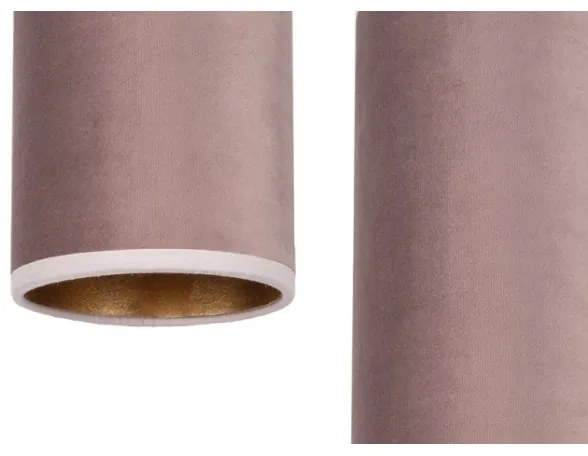 Láncos lámpa AVALO 3xE27/60W/230V pókháló rózsaszín/réz