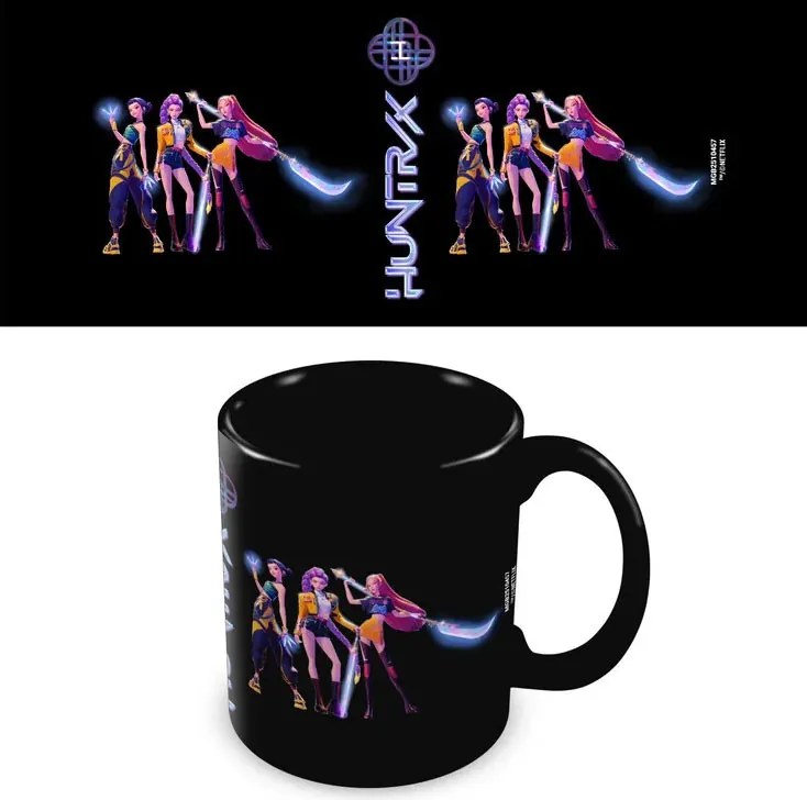 K-pop Démonvadászok Black porcelán bögre 315 ml (11 oz) Díszdobozban