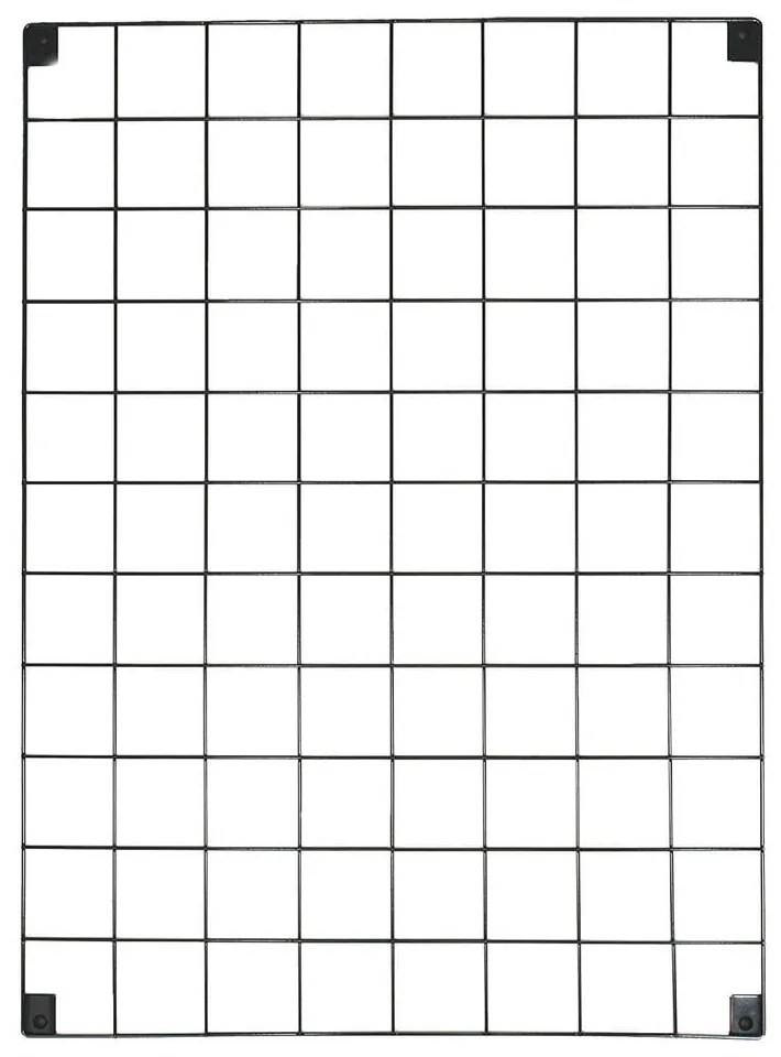 Reminder 2 részes fekete fém üzenőfal, 50 x 70 cm