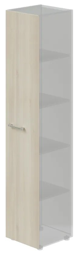 TopOffice szekrényajtó 39,9 x 40,4 x 196,5 cm, kétoldalas, világos akác