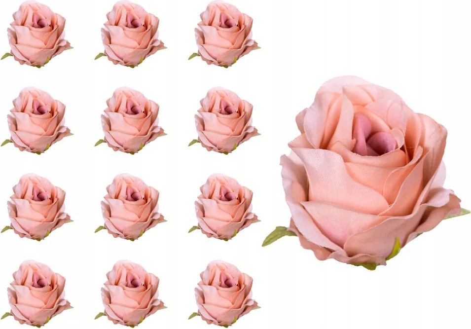 Vivaldi rózsa fej bézs 12 db-os művirág nád készítéséhez