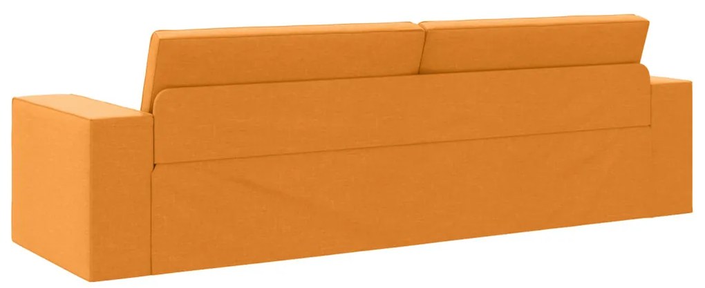 Faliszófa Ágy 2-az-1 Sötét Sárga 245x150x60.5 cm Szövet
