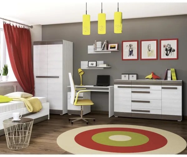 Fali polc SARPA 23x92 cm fehér