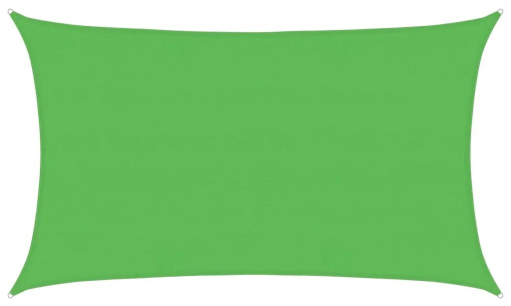 világoszöld HDPE napvitorla 160 g/m² 5 x 8 m