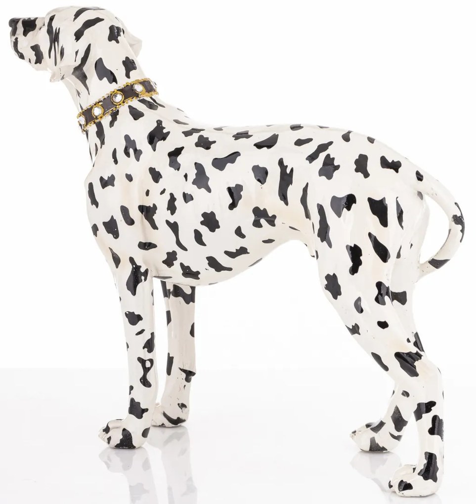 Figura Dalmata Műanyag Fekete, Fehér 29x35x11cm