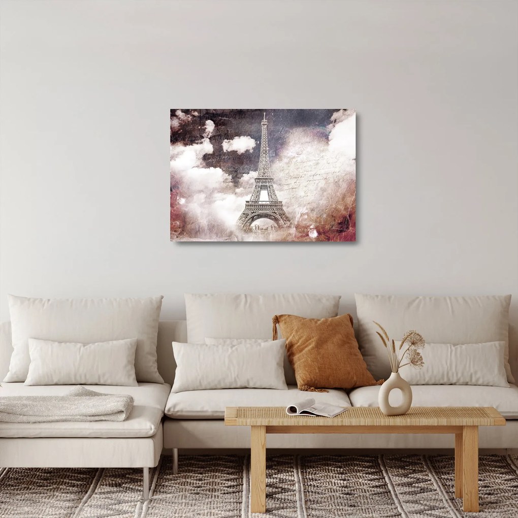 Kép - Eiffel-torony, Párizs, Franciaország (üvegen) (70x50 cm)