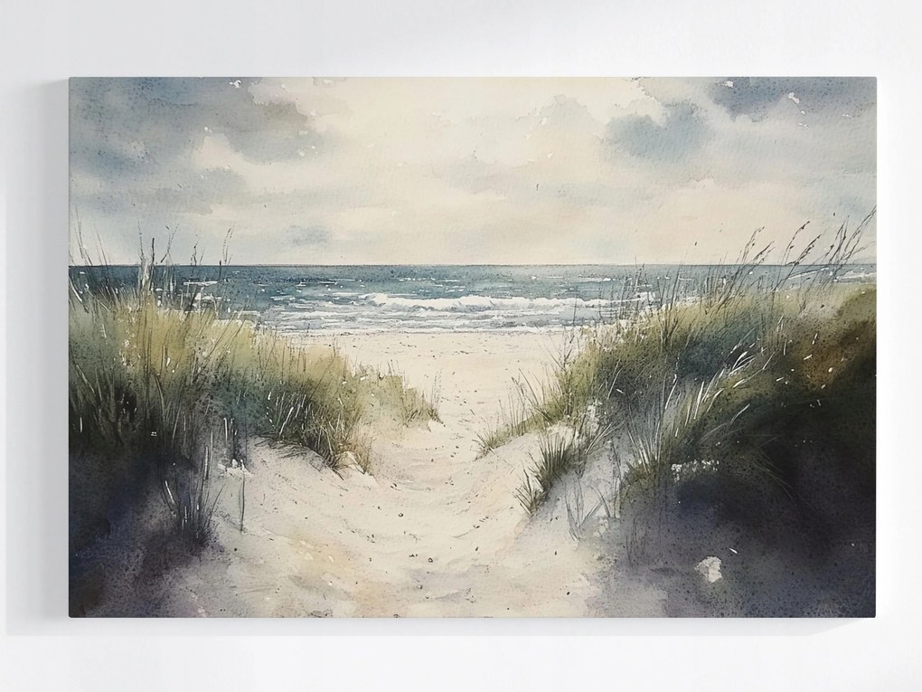 Poszter Tájkép Tengerpart Hullámok Ösvény Séta Kilátás 120x80