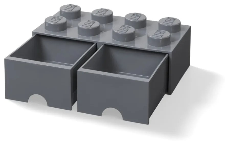 Sötétszürke tárolódoboz 2 fiókkal - LEGO®