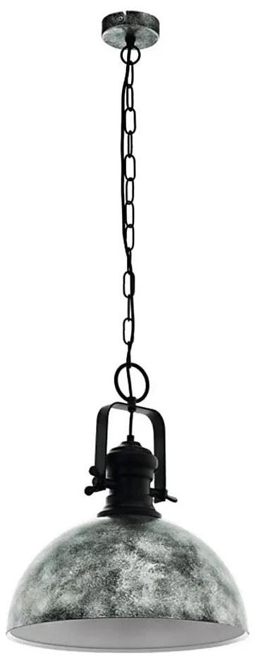 Eglo 79415 - Láncos csillár SADDINGTON 1xE27/60W/230V szürke