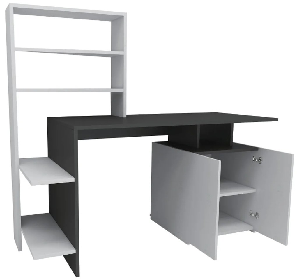 Íróasztal Melis - White, Anthracite