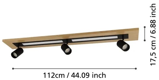 Eglo 39749 - LED Spotlámpa TORRESTRALLE 2xLED/12W/230V + 3xGU10/4,5W