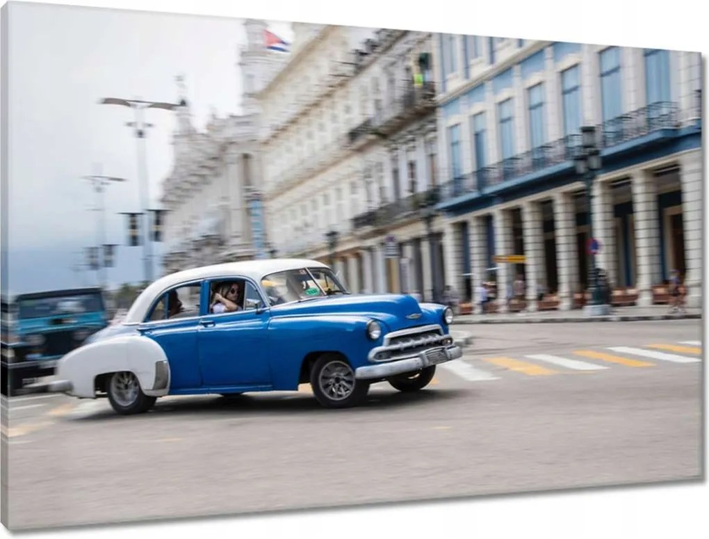 Vászonkép 90x60 Kubai autók Kuba