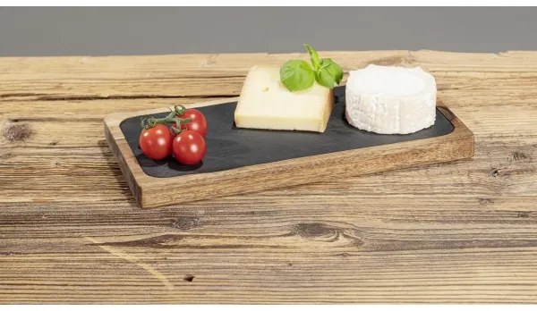 WENKO 55103100 - Vágódeszka BLACK OUTDOOR KITCHEN 30x15 cm barna/szürke