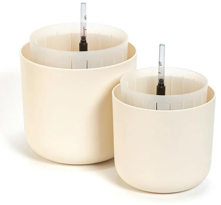 Plastia öntözőedény Tolita Air krém, 16 cmátmérőjű, 16 cm átmérőjű