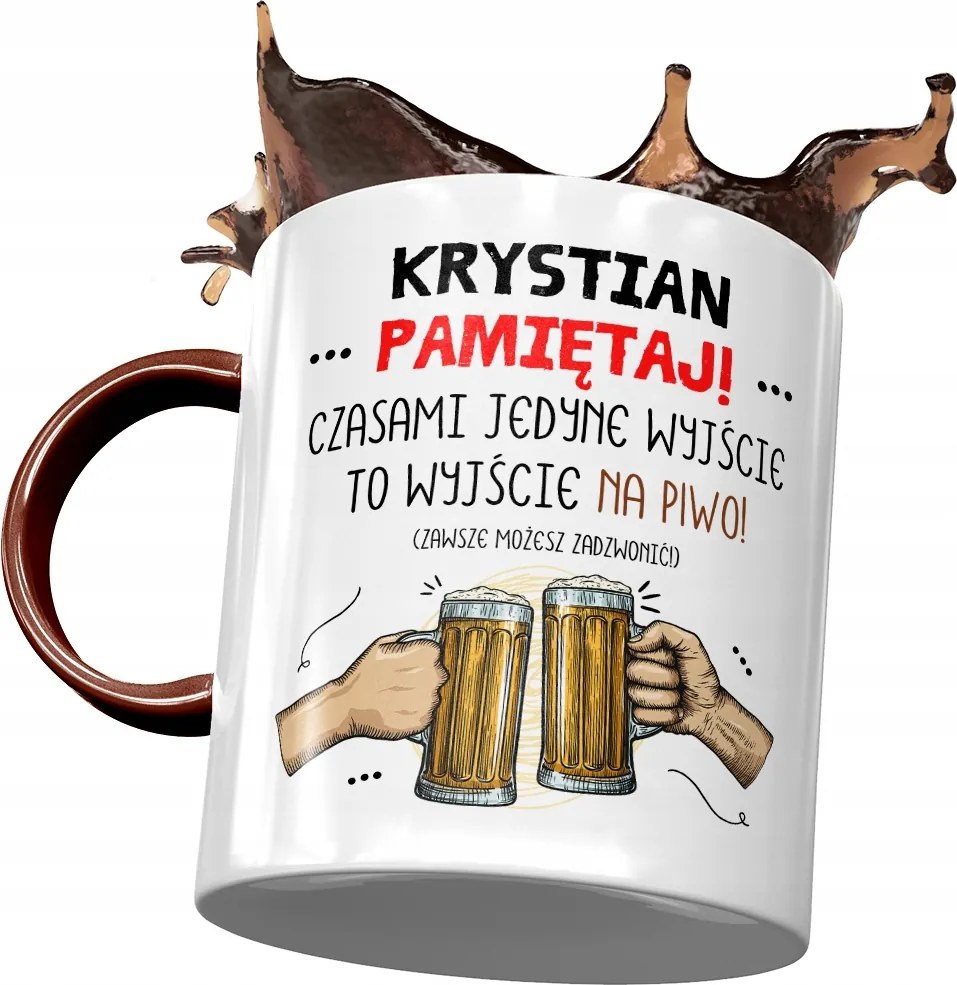 Bordó bögre Krisztián Férj Kolléga Ajándék Nyomtatott Fotóval