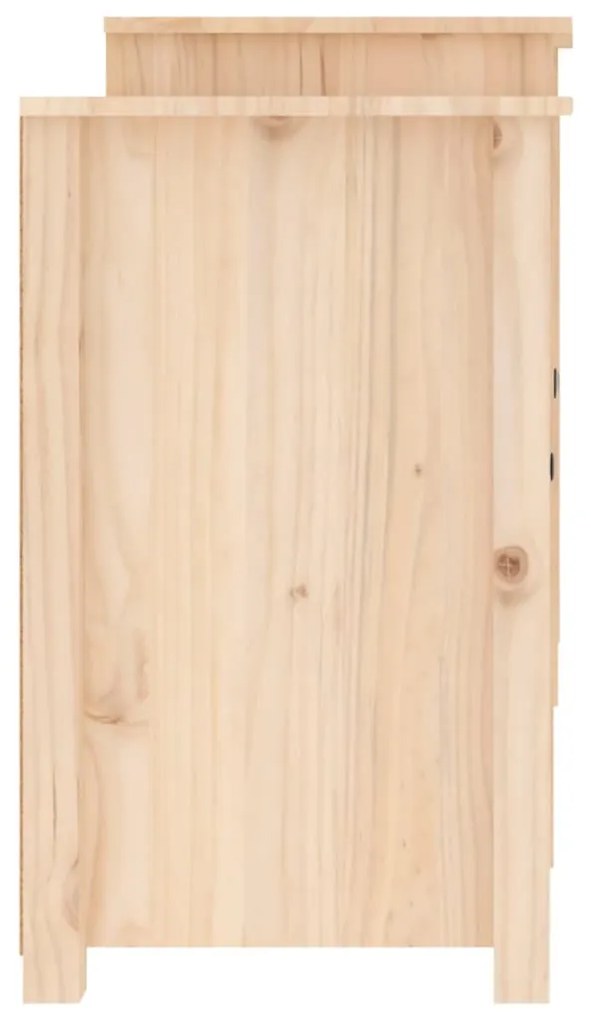 tömör fenyőfa tálalószekrény 164 x 37 x 68 cm