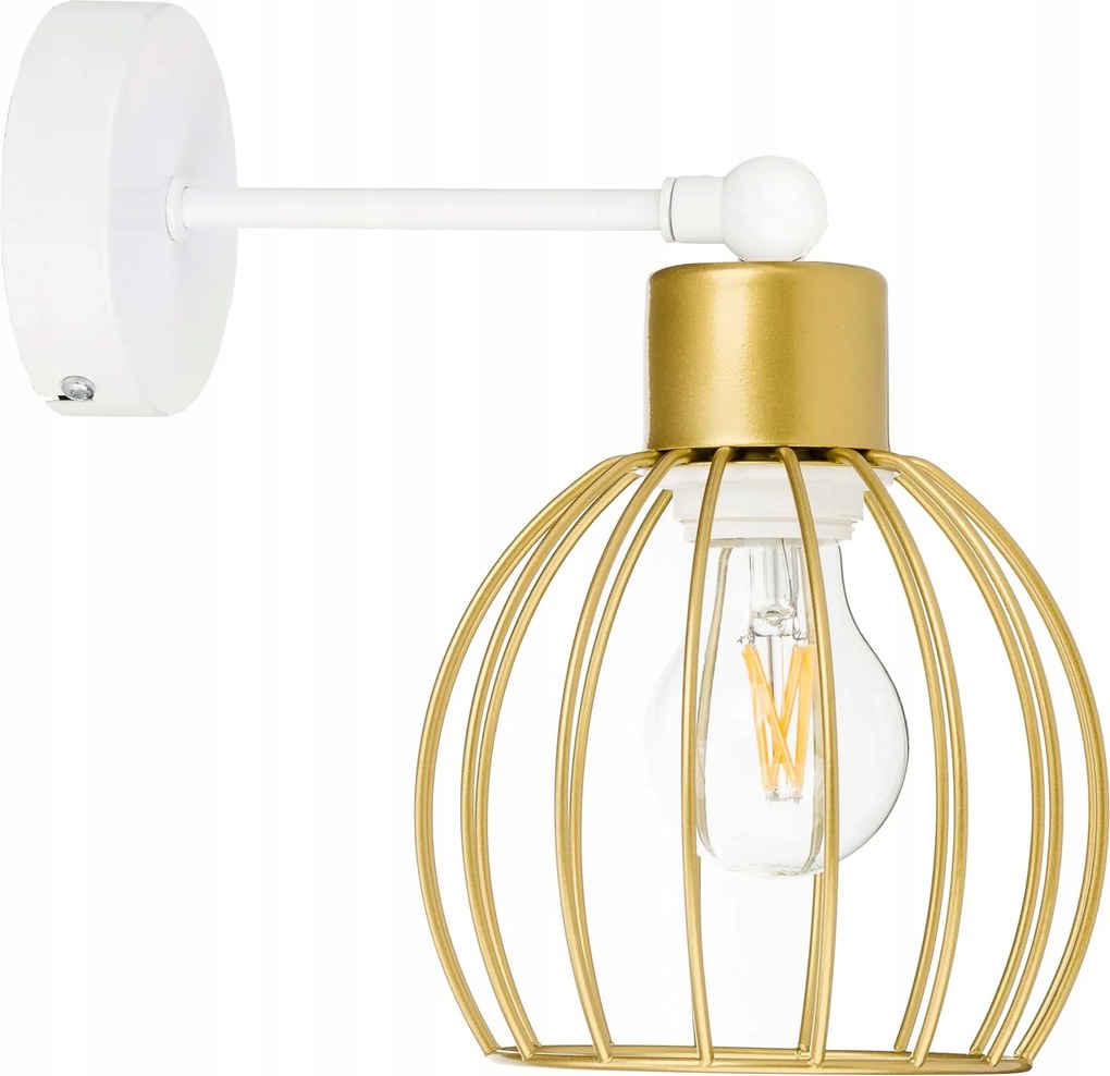 Fali Lámpa E27 csillár fix loft drót arany 1