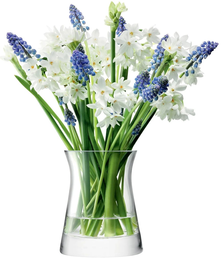 LSA International Virágoskert Posy üvegváza, 13cm, ättetsző, LSA, kézzel készített