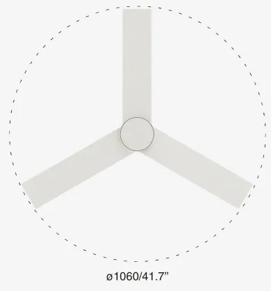 FARO 34295-1TW- LED Dimmelhető ventilátor RUDDER S LED/18W/230V 2700/4000/6500K + távirányító