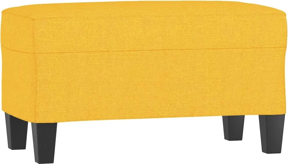 vidaXL világossárga szövet pad 70x35x41 cm